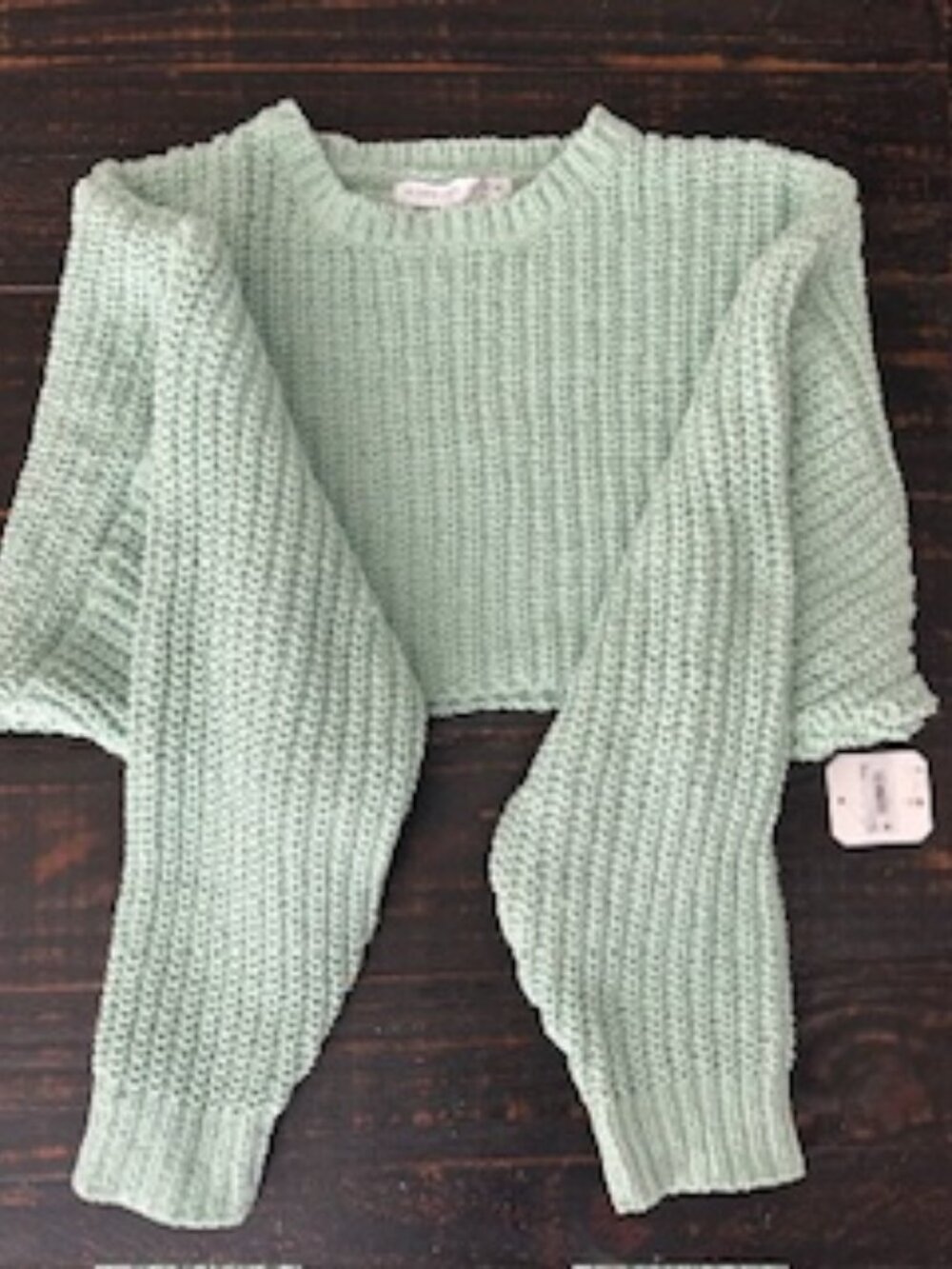 NWT bright mint green crop sweater from Altar'd State
